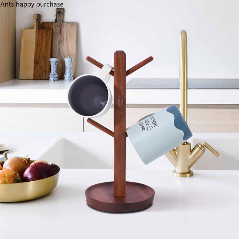 Деревянный держатель для чашек, полка для хранения ключей, подставка для демонстрации ювелирных изделий, органайзер, украшение для дома, держатель для чашек вверх дном, держатели для стаканов