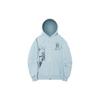 Li Ning X Pleasures Collaboration Disc Print Letter Hoodie Zip-Up Hoodies Unisex Forget-Me-Not-Blue AWDTC03-2