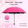 Water-Bloom Parasol: Manual Folding Umbrella for Sun and Rain, Dual-Use, Three-Fold Design, Perfect Gift