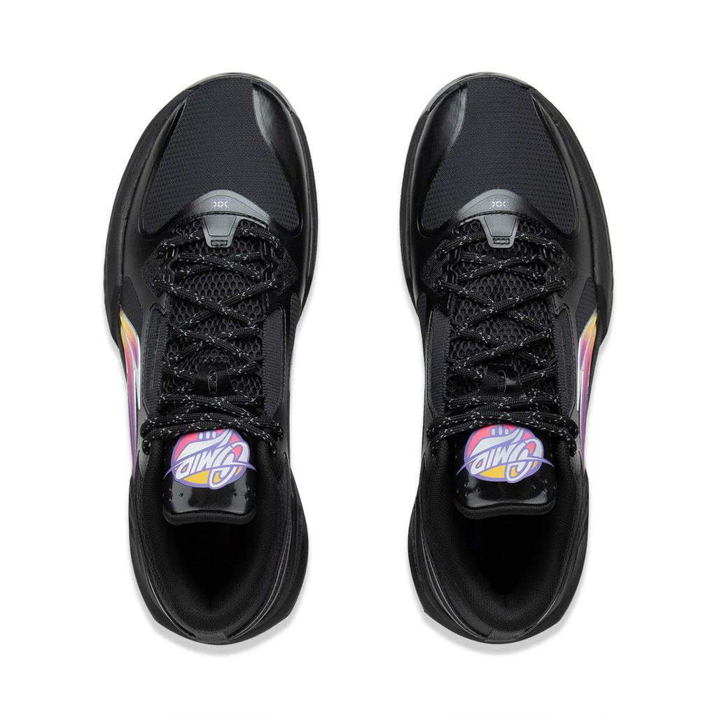 Баскетбольные кроссовки Li Ning Light Speed 3 mid Мужские Средние Черно-фиолетовые ABPV019-1