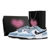 Кроссовки Dunk Winter Love Song 1 Heart Box Устойчивые к истиранию Низкие Скейтбордические Обувь Унисекс Синий Белый HF5441-100(Команда773-1-)