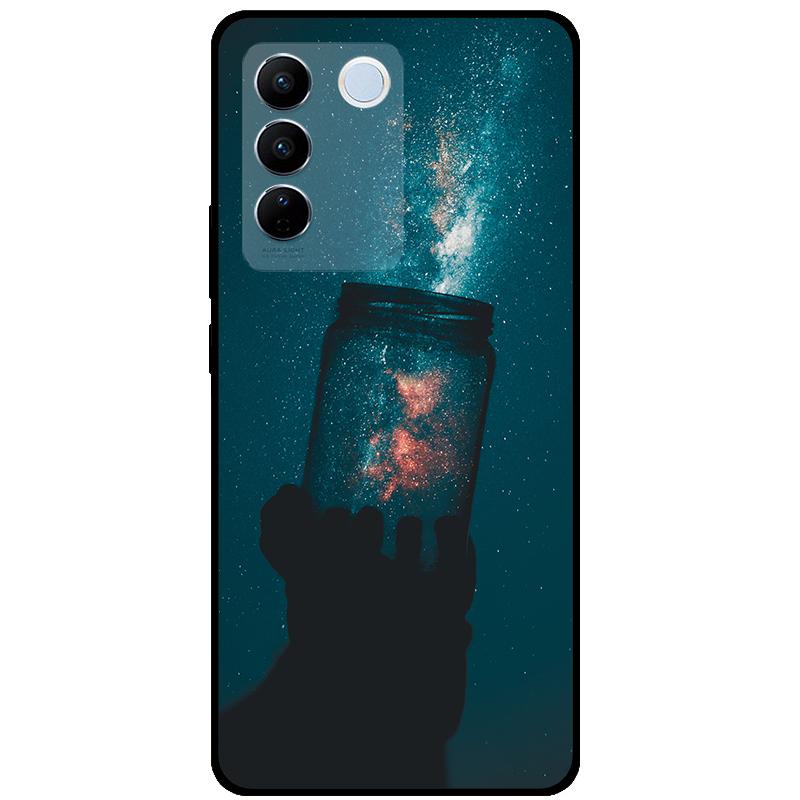 Для Vivo V27E V2237 V27 Pro V2230 V 27 Чехол ТПУ Мягкий Силикон Мраморный Кот Ударопрочные Чехлы Для Vivo V27 5G V27Pro Сумка Funda Чехол