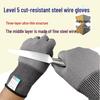 Перчатки из стальной проволоки для защиты от порезов для кухни: Прочная, износостойкая защита для нарезки рыбы, овощей, мяса и ананаса.