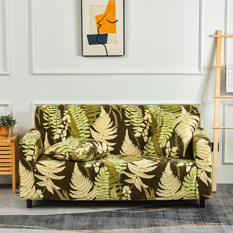 Printed Stretch Sofa Couch Cover For Living Room L Shaped Combination Chaise Sofa Slipcover Home Decor 1/2/3/4 Seats Removable
