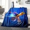 1pc TURBO3 Blanket, Gift, for Men and Women, Soft Blanket, Good for Sofa Bed Couch Travel, Lightweight Flannel Blanket
