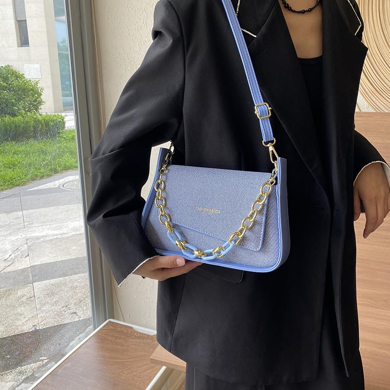 Новые модные роскошные простые женские сумки через плечо из искусственной кожи с цепочкой, сумки большой емкости