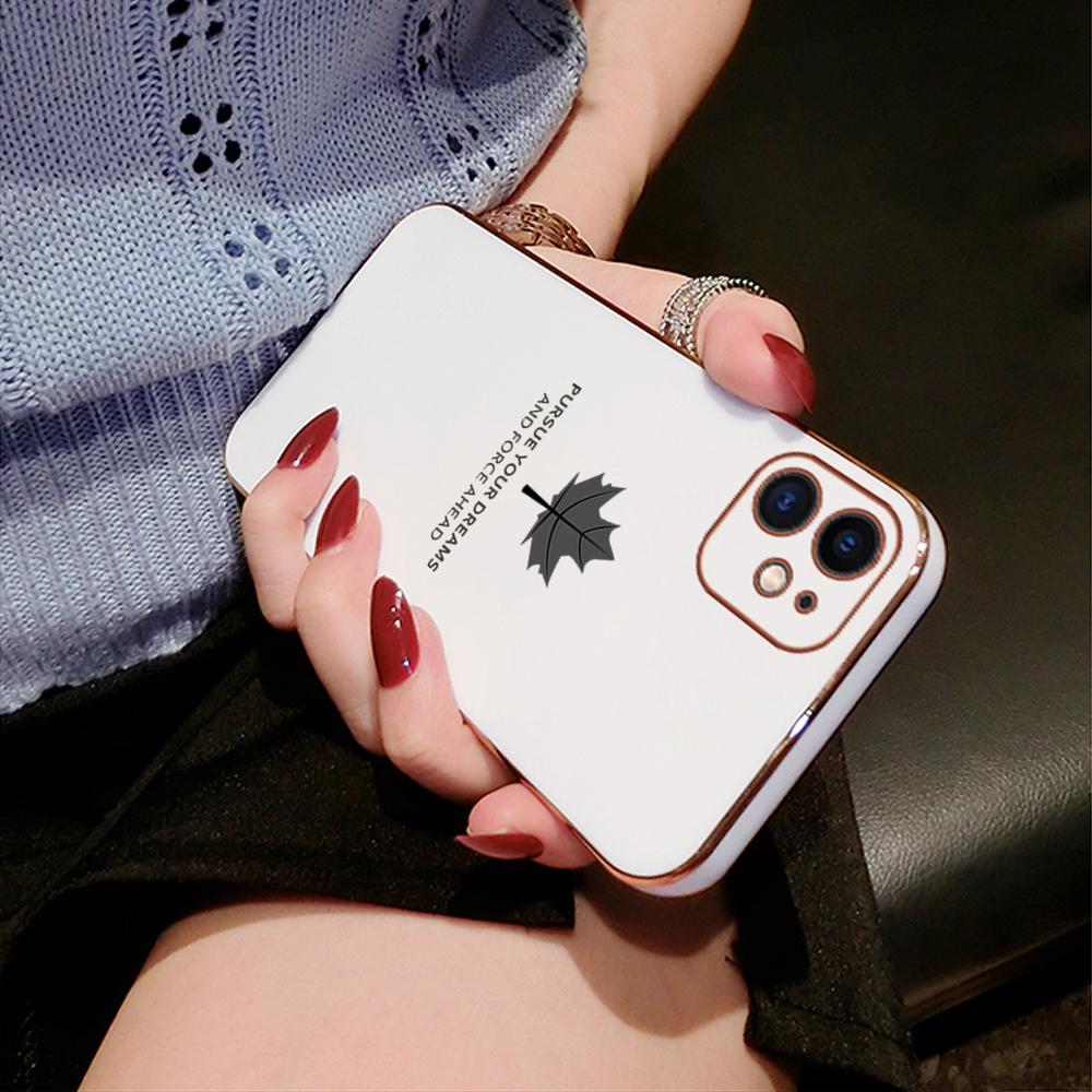 Чехол для телефона с покрытием из кленового листа для iPhone 11 13 15 Samsung Galaxy A52 Xiaomi Redmi 12C Note 10 Pro Oneplus Мягкие чехлы для смартфонов