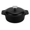 Cocotte Induction Fonte Émaillée 20 Cm, Dutch Oven 1,9L, Sans PTFE Et PFOA Victoria 34894 Noir 34894