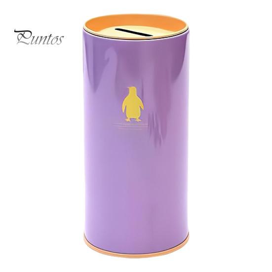 Металлическая копилка большой емкости с рисунком животных, детский цилиндрический сберегательный банк, инструмент для финансового управления