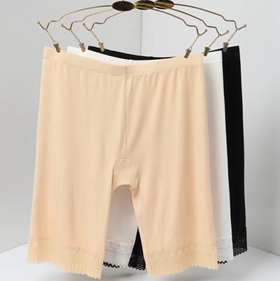 Большие размеры защитные шорты для женщин летние мягкие модальные боксеры сексуальные кружевные анти натирающие бедра шорты под юбкой XL-5XL