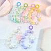 Короткий стиль Короткий ремешок на запястье Красочная цепочка с цветами Бусина-сердечко Хрустальная бусина Цепочка для телефона Сумка