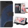 Coque De Protection - E.F.CONNECTION - Pour Xiaomi Redmi Note 12 4G - Noir - Etui Pliable - 2 Verres Trempés Inclus