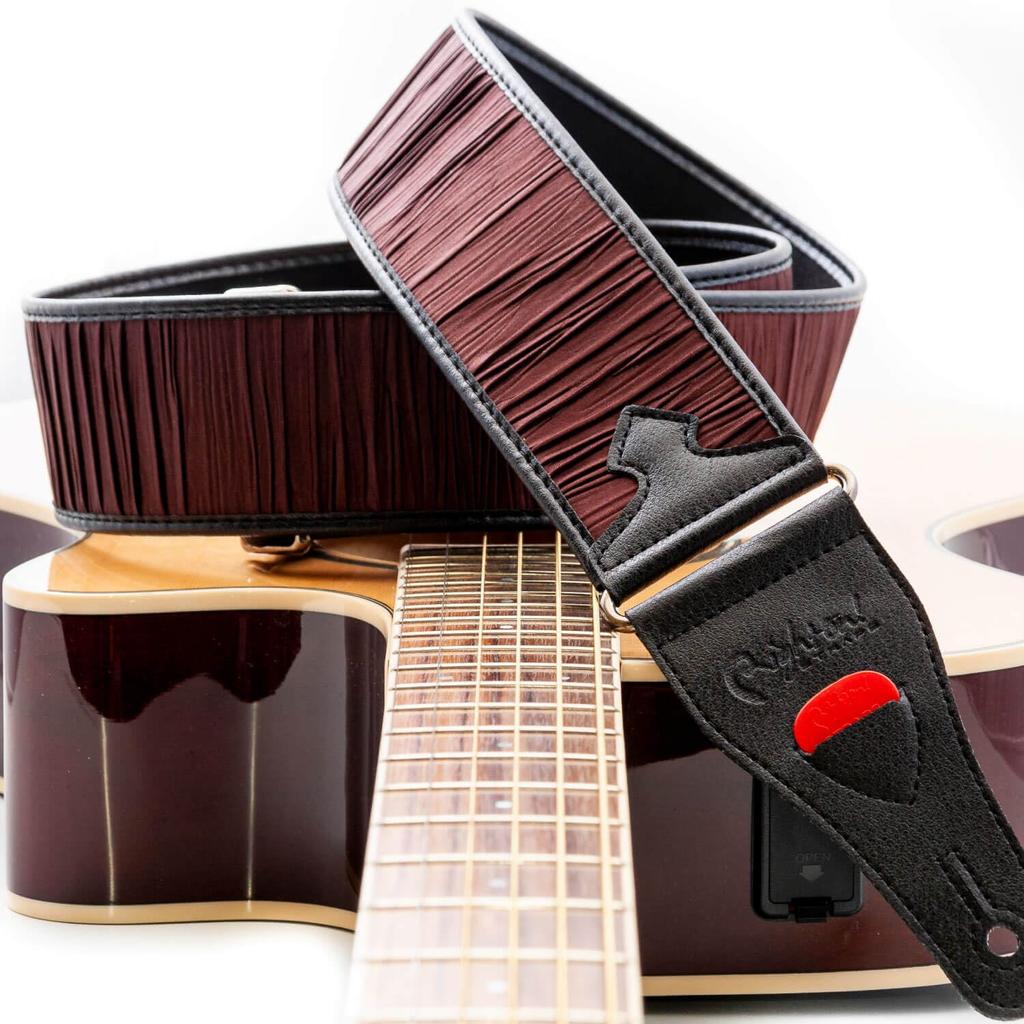 Straps 6cm Dune Brown RightOn! Guitar/Bass Strap, Wide, 90-150cm,