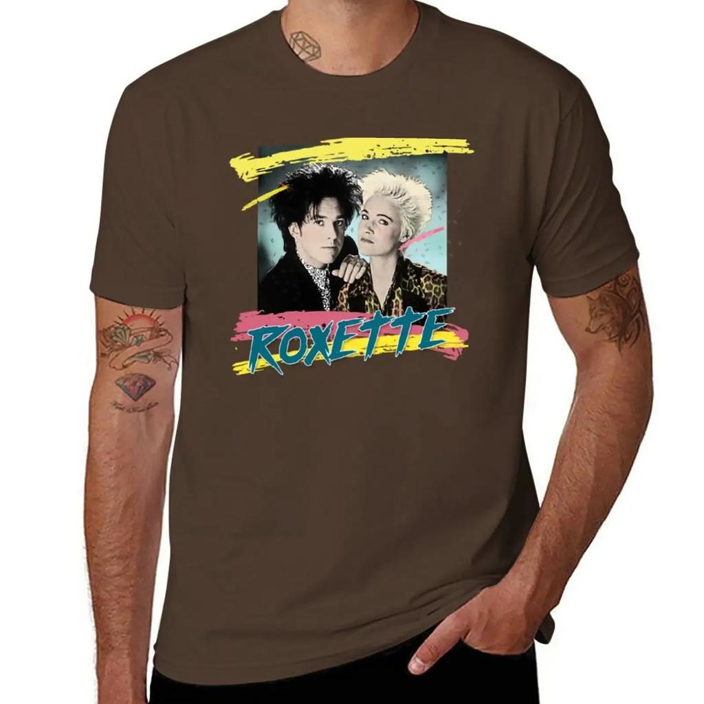 Roxette T-Shirt hippie clothes plain funny t shirts for men