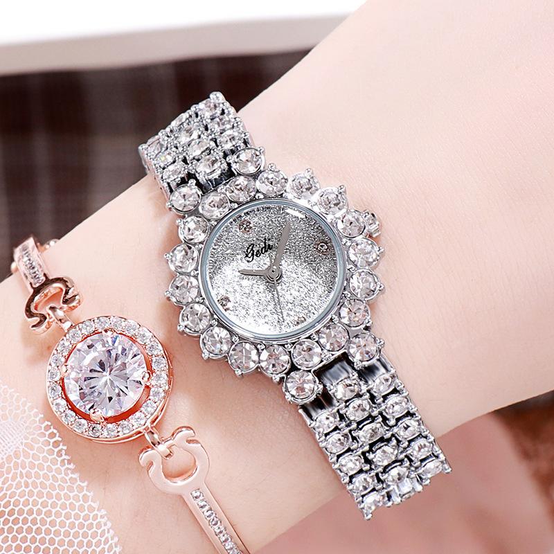 Light luxury full diamond women's watch niche quartz watch women's fashion gypsy star watch watch diamond