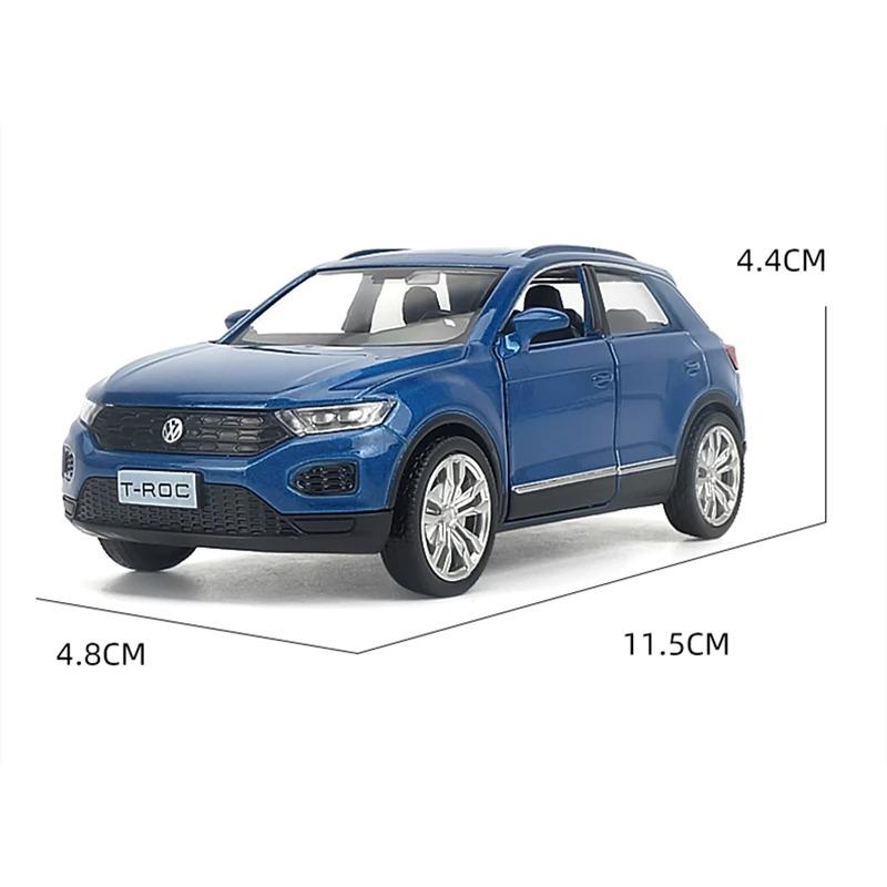 1/36 Volkswagen T-ROC SUV Модель автомобиля из сплава Литые металлические игрушечные транспортные средства Модель автомобиля Симуляция Коллекция Детские подарки Украшение