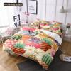 Cactus Duvet Cover Set King Queen Size Tropical Botanical Garden Print Green Plant For Girls Boys Teen Polyester Bedding Set