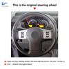 Car Accessories Interior Steering Wheel Cover Microfiber Leather Trim For Nissan Frontier Pathfinder III Xterra Navara