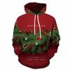 New Men's and Women's Christmas Printed Pullover with Hooded Loose Casual Hoodie Sweater