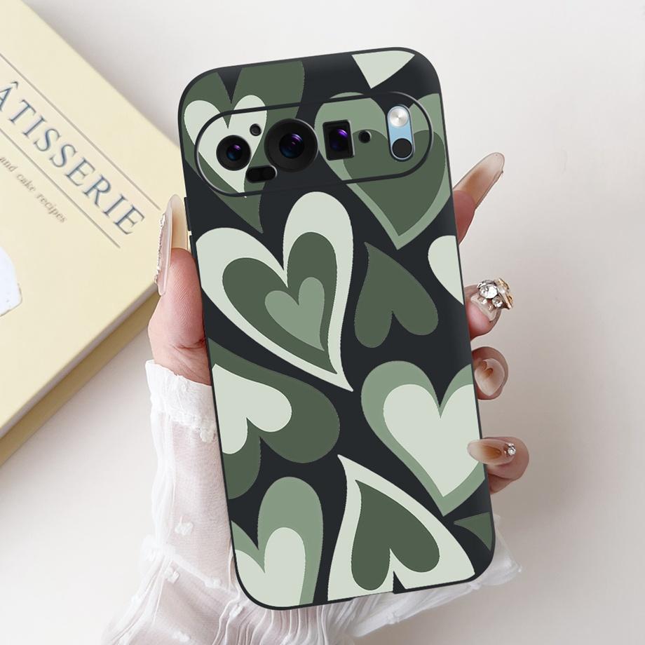 Silicone Butterfly Flower Aesthetic Cover Case For Google Pixel 9 Pro 9A Funda Use For Google 8 8a 8Pro Soft Matte Bumper Capa