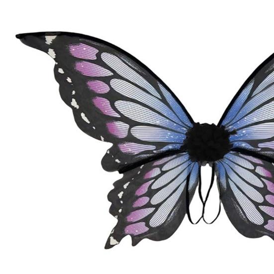 Butterfly Fairy Wings for Adult Women Elf Princess Dress-Up Costume Angel Cosplay Accessory for Halloween Parties Stage Performances