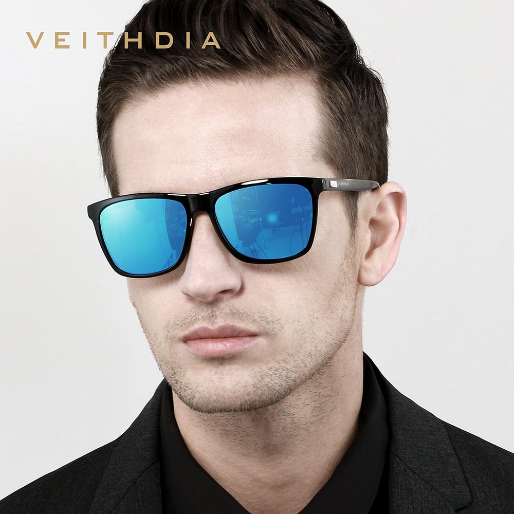 Брендовые солнцезащитные очки VEITHDIA, унисекс, ретро, ​​алюминий + TR90, солнцезащитные очки с поляризационными линзами, винтажные очки, солнцезащитные очки для мужчин/женщин 6108