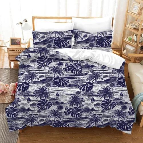 Comforter Palm Leaves Bed Decoration First Choice Gift Suitable For Children Kids And Adults Soft Warm And Breathable