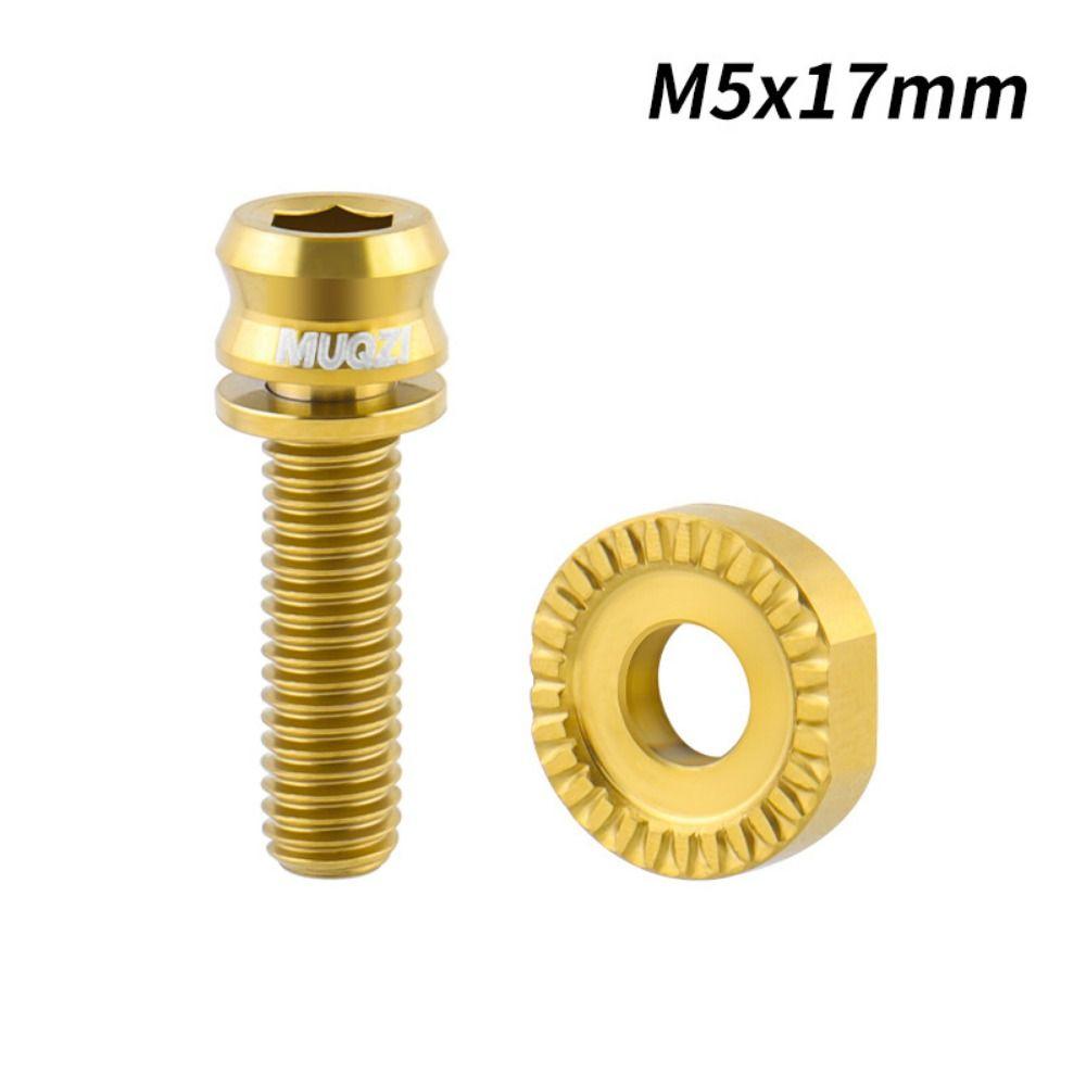 Arc-shaped Bike Frame Fixing Screws Titanium Zinc Zinc Alloy Bicycle Fixing Screw Gasket MTB Bike