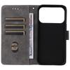 For iPhone 17 Pro Max Case Wallet RFID Blocking PU Leather Phone Cover Stand with Strap