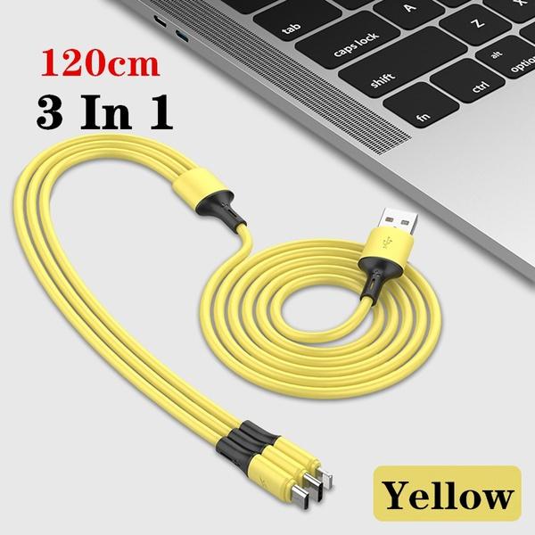 1 шт. новый жидкий 3A USB-кабель для зарядки и передачи данных кабель для быстрой зарядки