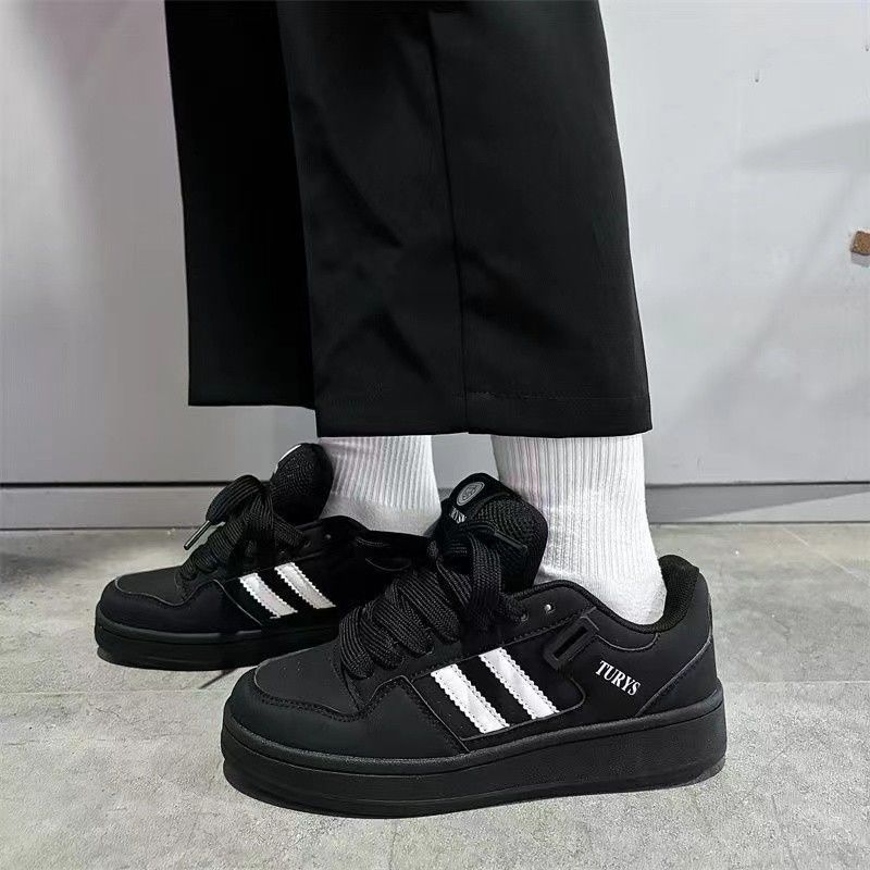 Флисовые теплые толстые туфли на платформе женские зимние новые студенческие нишевые повседневные спортивные туфли-хлебушки