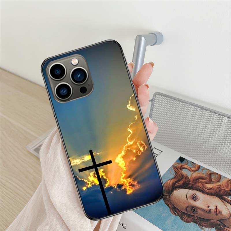 Jesus Bible Phone Case For Iphone 17 Air 16 15 Pro Max 14 Plus 16E Coque 13 Pro 12 Mini 11 Clear Cover Silicone Cute Shell Soft