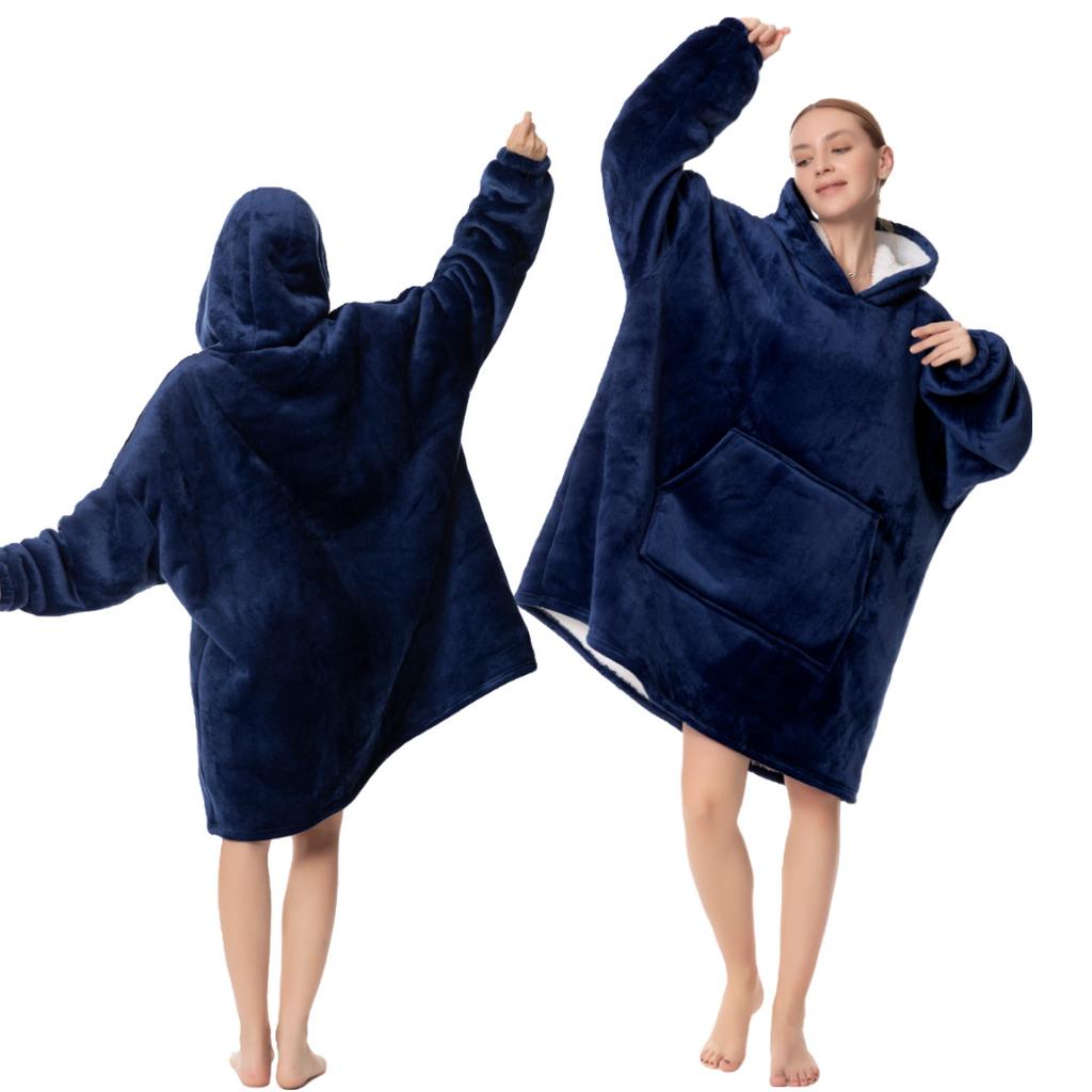 1Pcs Adult hooded sweatshirt, cold-weather clothing, home wear, flannel pajamas