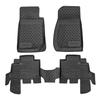 Tapis De Sol En Caoutchouc 3D - J&amp;J AUTOMOTIVE - Jeep Wrangler 2007-2018 - Noir - Sur Mesure - Antidérapant