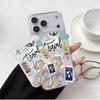Fashion Tourism Label For Magsafe wallet Magnetic Card holder Phone Case For iPhone 16 13 16 15 12 14 17 Pro Max 16E Plus Cover