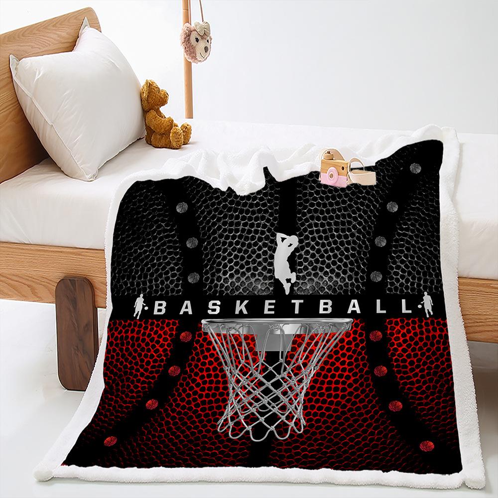 Blanket Ice Sports Basketball Blanket Lamb Fleece Crystal Fleece Blanket Four Seasons