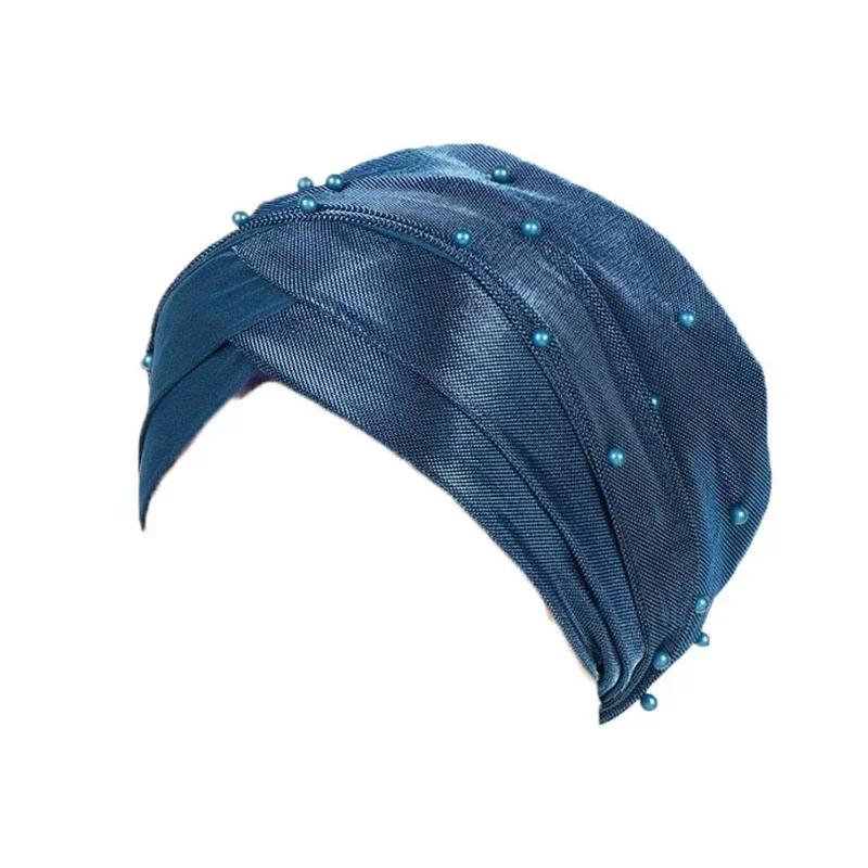 Новый узор Twist Knot мусульманский женский хиджаб химиотерапевтическая шапочка индийский тюрбан капот эластичный индийский женский шарф головной убор для женщин головной убор от выпадения волос