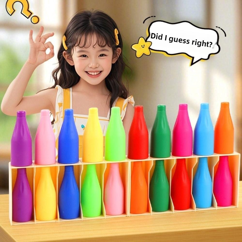 2Set Interactive Bottle Matching Game Logical Thinking Color Matching Sensory Game Family Party