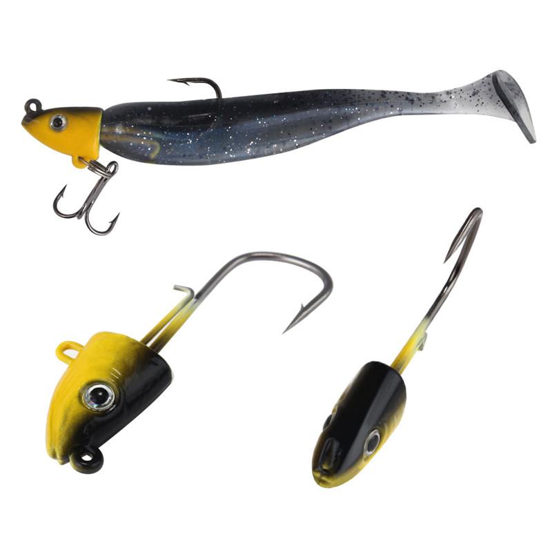 2 шт. рыболовный крючок с джиг-головкой 10 г 25 г 45 г рыболовный крючок с рыбьей головой для мягких рыболовных снастей