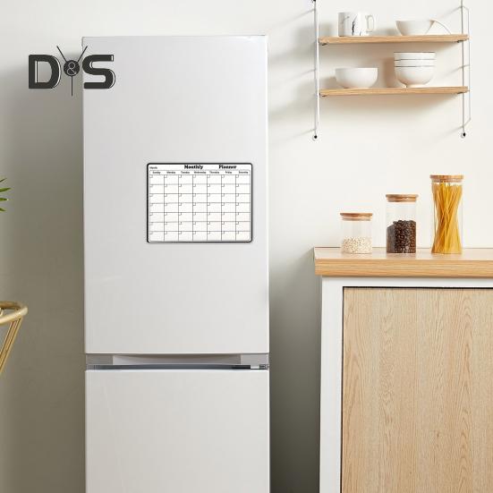 Магнитный календарь на холодильник, стираемый сухим способом, многоразовый ежемесячный планировщик, белая доска, магнит на холодильник, домашний офис, еженедельное расписание, доска для планирования