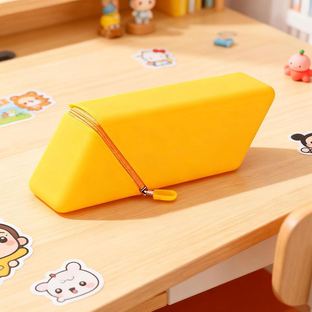 Silicone Pen Holder Desk Organizer Pencil Pouch for Child Home