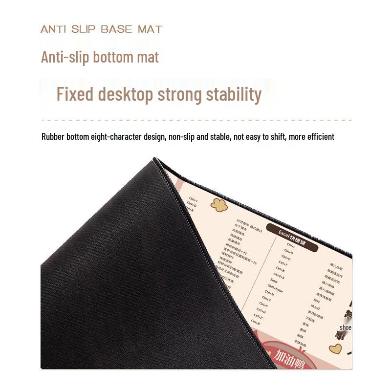 Extra Large Dirt-Resistant Gaming Desk Mat with Custom Shortcut Keys