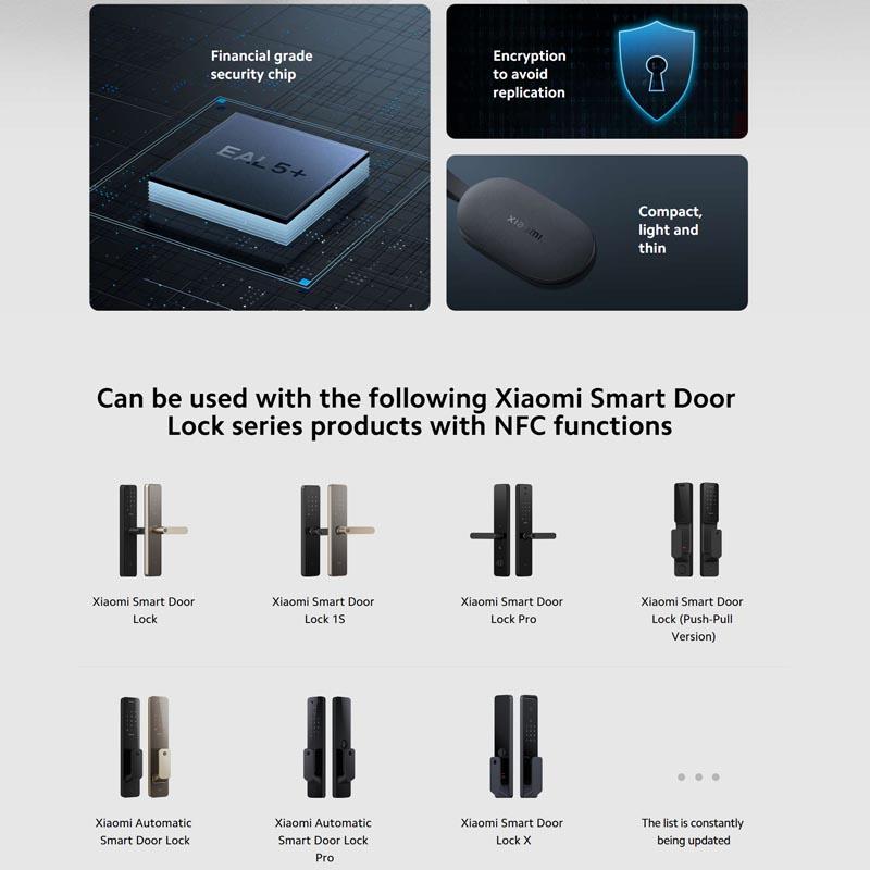 Xiaomi Умный дверной замок NFC-карта