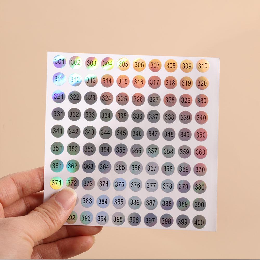 Box Paper Package Label Distinguish Self Adhesive Waterproof Digital Label Tags Number Stickers