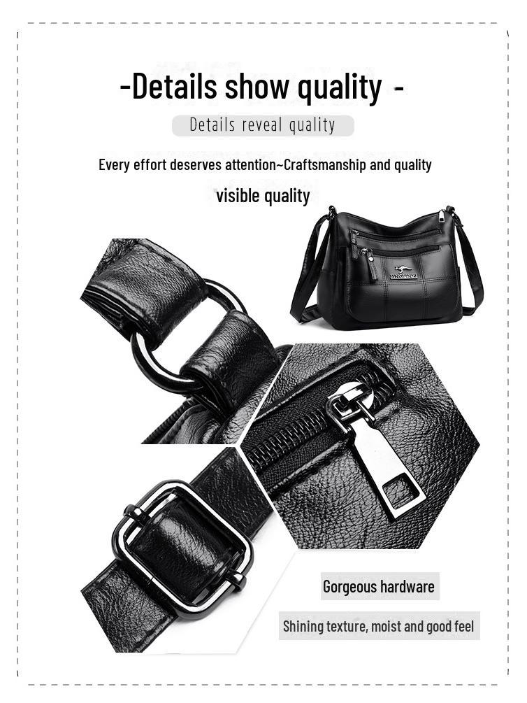 Женские сумки-мессенджеры 2024 года с многослойным дизайном, вместительные сумки для мам, которые можно носить через плечо