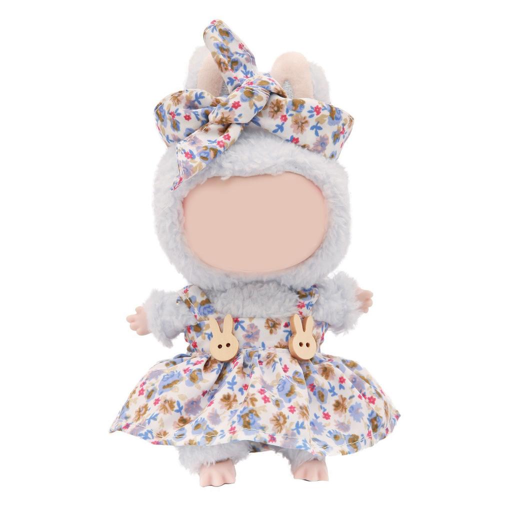 Прекрасный набор одежды для кукол для фигурок ЛАБУБУ 17 см, включает платье с бантом и на бретелях для плюшевой куклы, для демонстрации фигурки