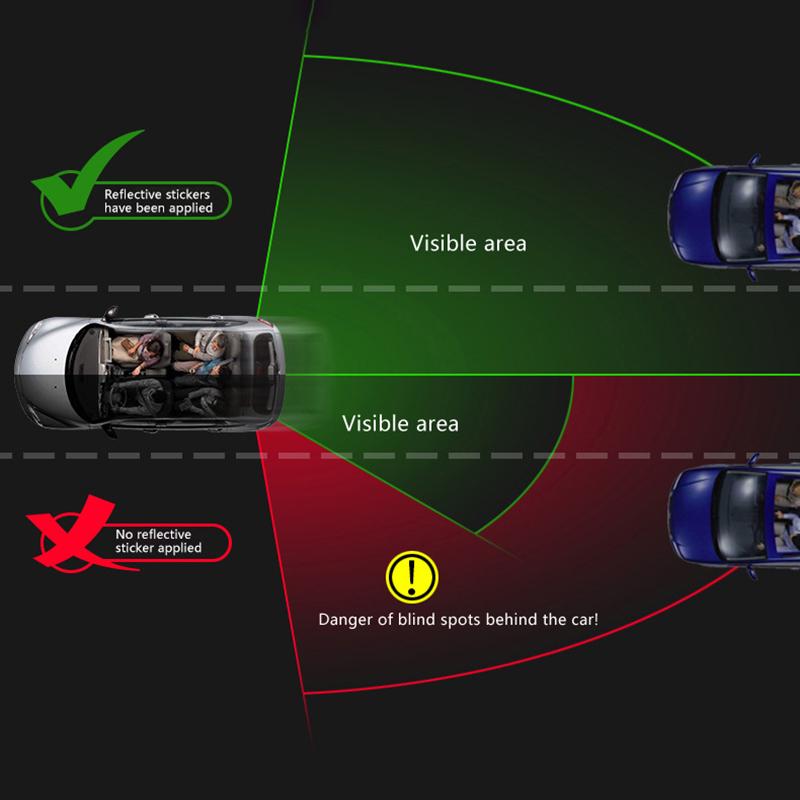 10 шт./комплект Светоотражающая лента-знак стрелки Предупреждающий стикер безопасности для бампера автомобиля, багажника, отражателя, лента-предупреждение, аксессуары для мотоцикла