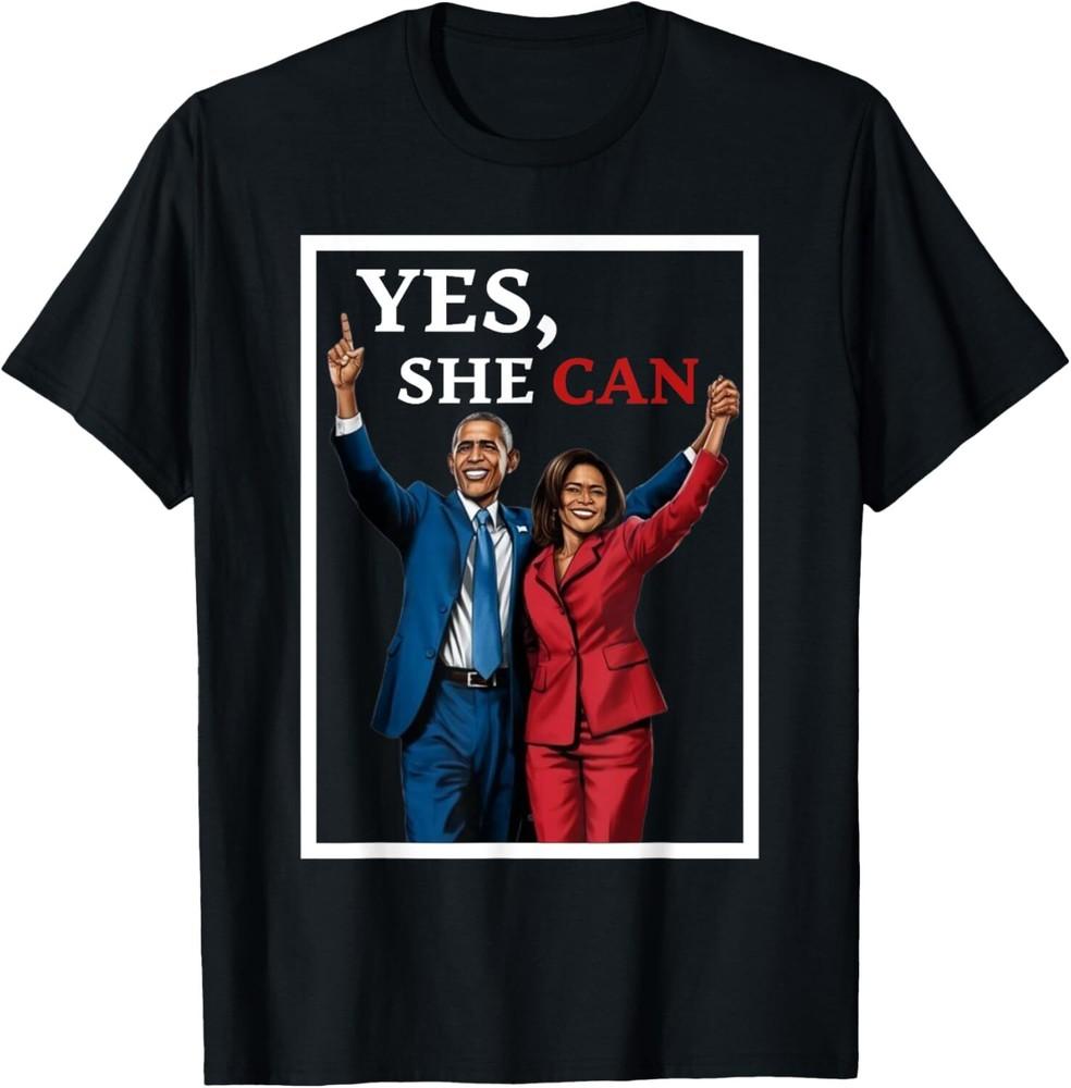 Футболка Kamala Harris and Barack Obama forward 2024 Election S-3XL Унисекс