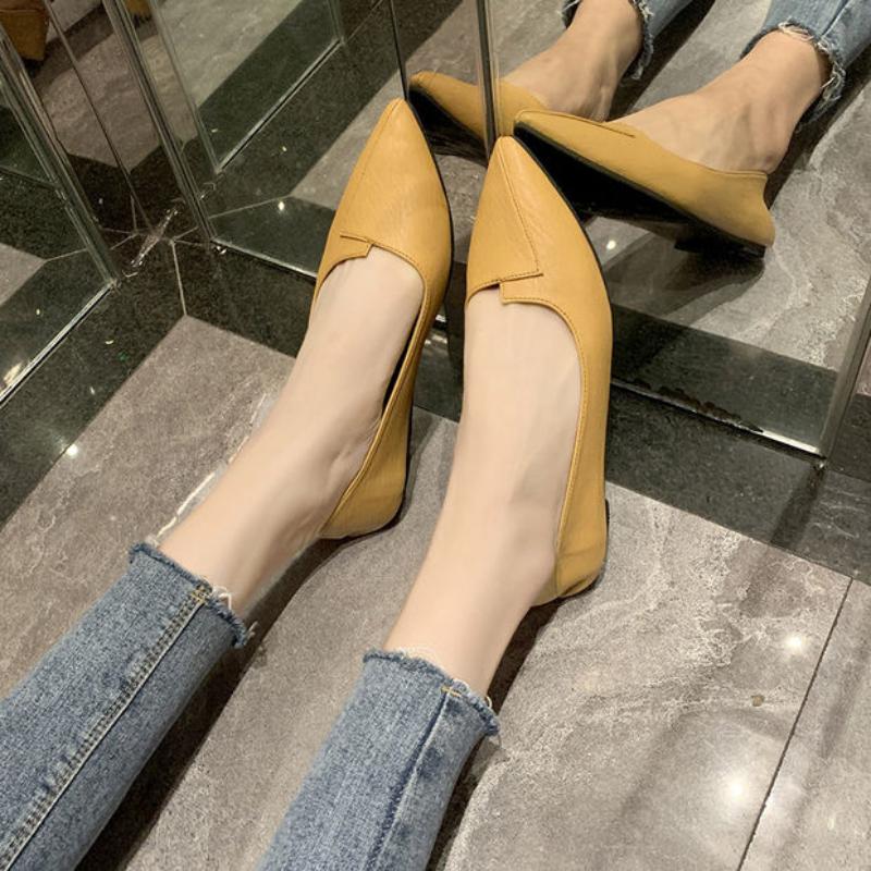 Pointed Toe Slip-on Ladies Footwear Spring and Autumn Y2k Comfortable Elegant Cheap Clearance Casual Fashion Women's Flat Shoes