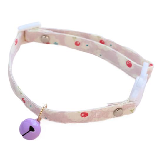 Ожерелье для домашних животных Фруктовый узор Регулируется Безопасно для кожи Легко носить Износостойкий Хлопок Домашнее животное